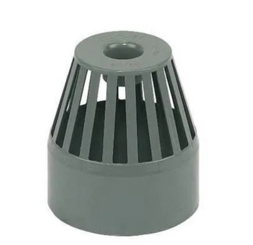 Grey 5.5 Inches 5 Mm Thick Long Lasting And Durable Pvc Plastic Body Vent Cowl 