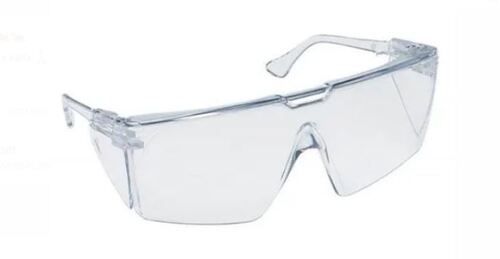 White 500 Gram Eye Protection And Light Weight Polycarbonate Safety Google