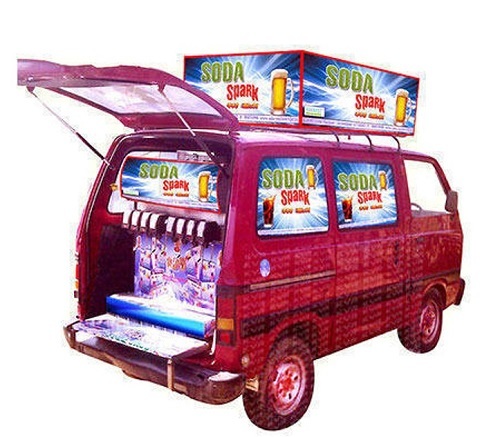 660 वॉट और 220 वोल्ट सेमी ऑटोमैटिक मोबाइल सोडा फाउंटेन मशीन