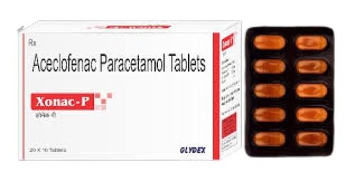 Aceclofenac Paracetamol Tablets For Treat Pain And Fever Age Group: Adult