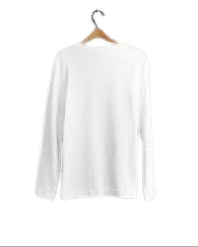 Fancy Stylish Plain Full Sleeve Round Neck Casual Wear Cotton T-shirt For Women