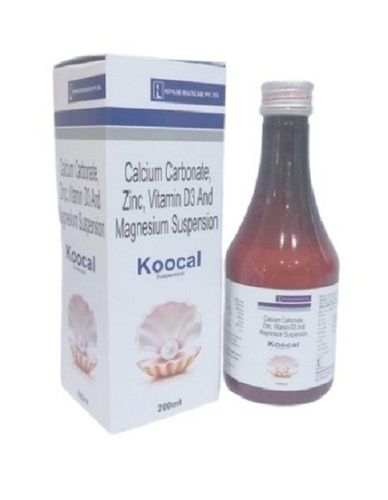  Koocal 200Ml कैल्शियम सिरप, 200Ml पैक सामान्य दवाएं 