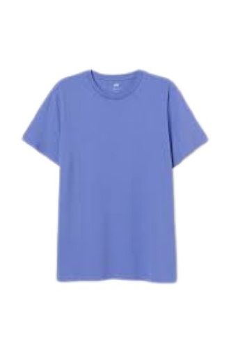 Men'S Round Neck Half Sleeve Plain Pattern Pure Cotton Fabric Regular Fit T Shirts