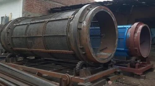 Mild Steel 5000 Mm Rotary Cage Drum Trommel For Industrial Use