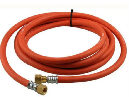 Rubber Hose Fittings - 1.5 Meter Length, 8mm Diameter | 17.5 Bar Pressure, Flexible Design, Lightweight Orange Finish