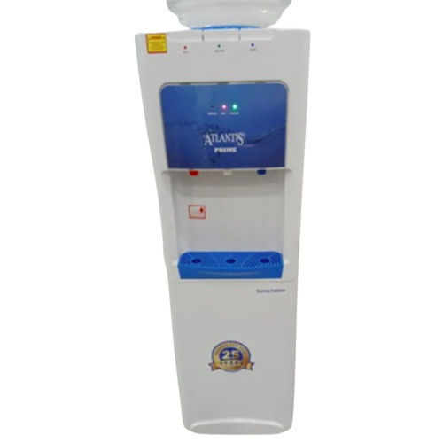 White Pvc Plastic Hot Normal And Cold Water Dispenser With Cooling Cabinet