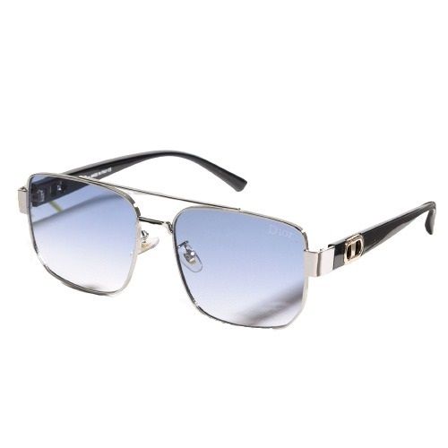 Silver Stylish Alloy Frame Polycarbonate Designer Sunglasses