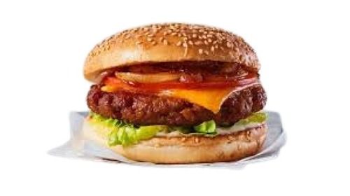 Yummy Eggless Spicy and Sweet Tasty Baked Cheese Burger