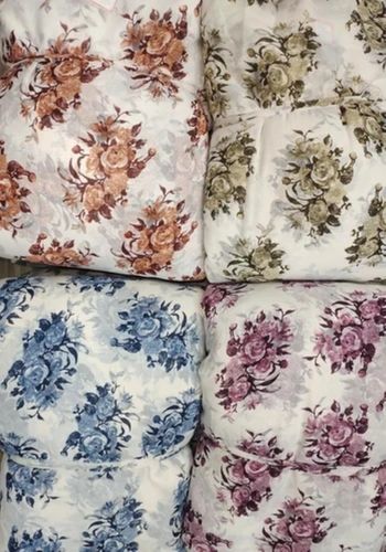 44-45 Meter Soft Light Weighted Printed Plain Polyester Georgette Fabric