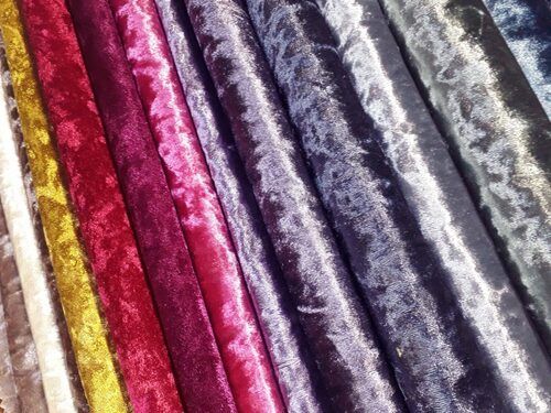 Available In Various Colors Velvet Fabric For Garment Making