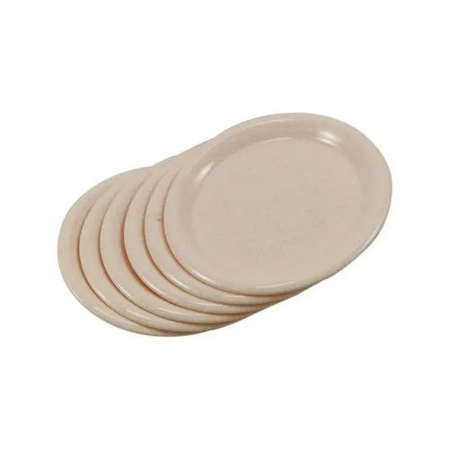 Plastic White Dinner Plate - Shape: Round