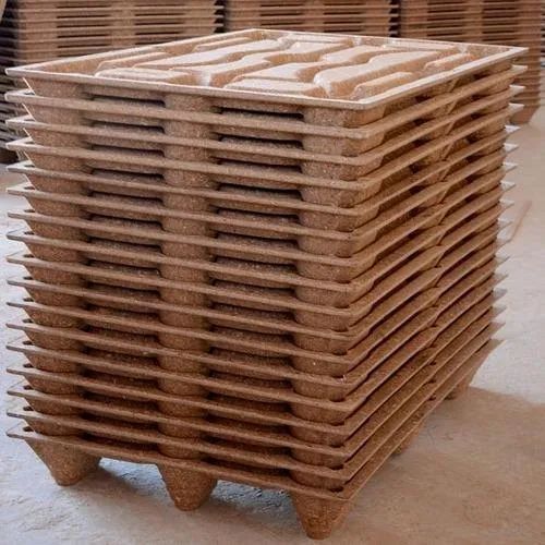 Cotton Rectangular Shape Compressed Wood Pallet With Load Capacity 1 Ton