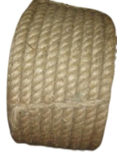 10 Meter 25 Mm Thick 197.36 Mpa Natural Biodegradable Jute Rope For Construction Work