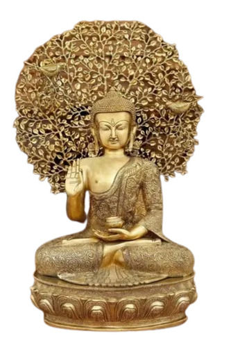 Polishing 28 Inches Religious Brass Siting Buddha Statue For Decor