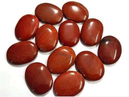 Brown 35 Mm 10 Grams Polished Finish Oval Solid Natural Jasper Stone 