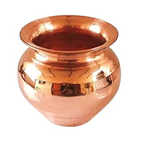 350 Grams Durable And Anti-bacterial Religious Brass Kalash