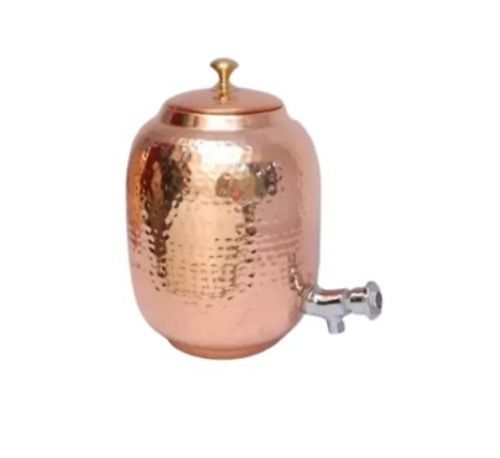 Brown 625 Grams 2 Liter Capacity Corrosion Resistance Copper Matka With Tap 