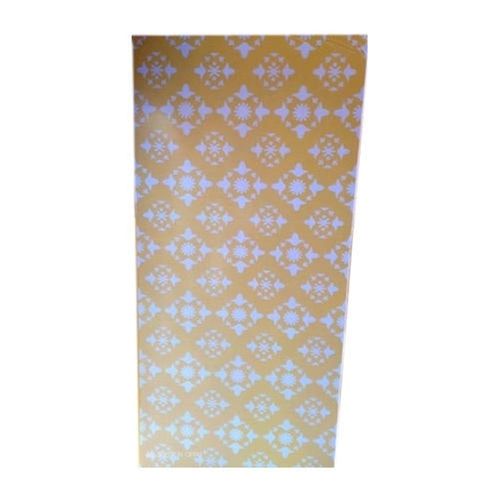 Yellow 8 Feet Long 4 Meter Wide Smooth Surface Weather Proof Color Coated Printed Pvc Door Sheet