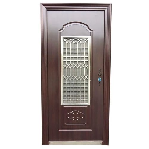 Brown Finished Heavy Duty Double Sided Finished Stainless Steel Security Door