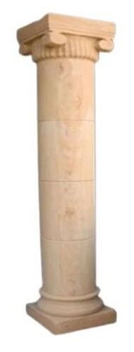 Sandstone 100 Mm Thick Rough Rubbing And Acid Proof Sand Stone Pillar 