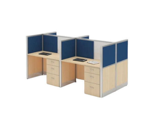 2 Cabinet Teak Wood Modern Office Workstation 