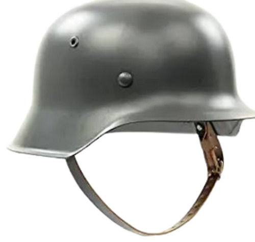 Gray 2 Kilograms Rust Proof Open Face Ancient War Steel Helmet 