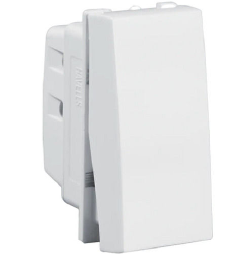 White 220 Volt 1.6 Amp Ip65 Rectangle Polycarbonate Body Modular Switch