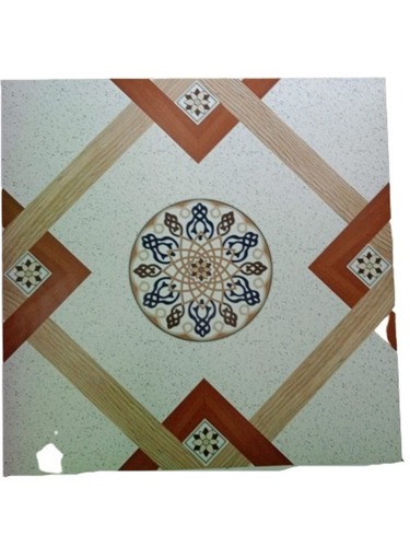 मल्टी कलर 8 Mm मोटा टिकाऊ और स्क्वायर एज पॉलिश फ़्लोर सिरेमिक टाइल