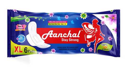 Aanchal 100% Uv Sterilized Ultra Absorbent Disposable Sanitary Pad