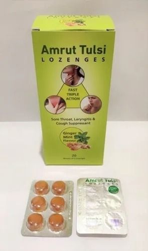 Ginger Mint Lozenges Herbal Tablet For Cough Relief