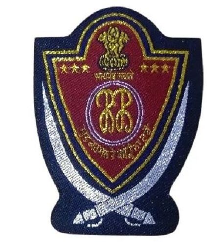 Multicolor No Printing Woven Police Uniform Label 