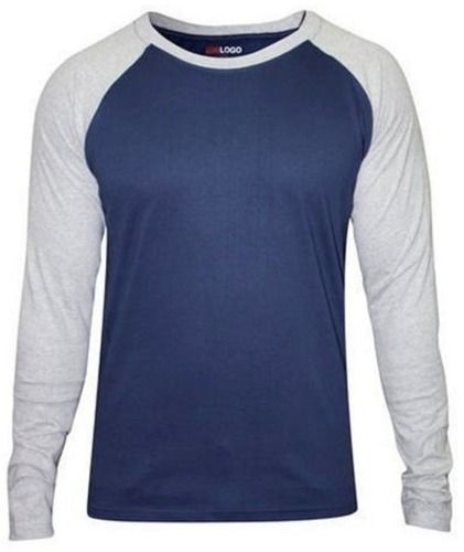 Plain Full Sleeves O Neck Comfortable Cotton T Shirt For Men Age Group: Adult