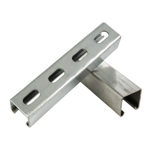 Gray Rigid Hardness Rectangular Polished Finish Strut Channel