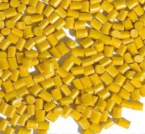 Yellow Semi-Rigid And Weather Proof 10 Megapascals Ldpe Plastic Granules