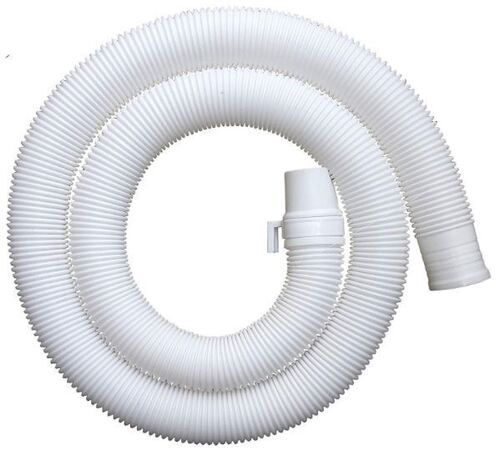 White 1.5 Meter 2 Inch 500 Gram Polyvinyl Chloride Washing Machine Outlet Pipe