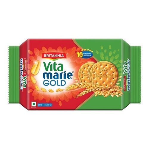 248 Grams, Sugar Free And Crispy Round Shaped Vita Marie Gold Biscuits Fat Content (%): 5 Grams (G)