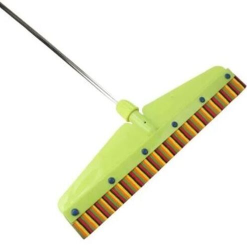 Multicolor 36 Inches Plastic And Stainless Steel Body Lightweight Floor Wiper 