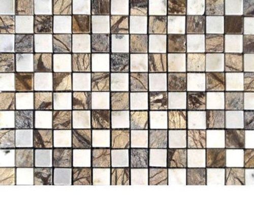 600 X 1200 Mm Rectangular Marble Polished Finish Mosaic Wall Tile