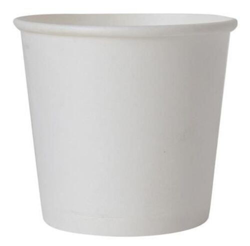 White 90 Ml, Round Plain Lightweight And Eco Friendly Disposable Paper Cups 