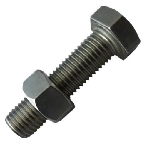 Silver Corrosion Resistance Galvanized Full Treaded Mild Steel Nut Bolt