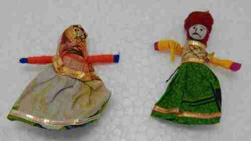 Handcrafted 3 Inch Small Famous Rajasthani Puppet For Shows And Event