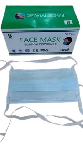 Light Weight Comfortable Polypropylene Surgical Disposable Face Mask Age Group: Adults