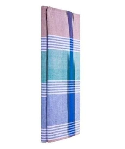 Multicolor Portable Washable Light Weight Soft Stripped Pattern Cotton Lungi