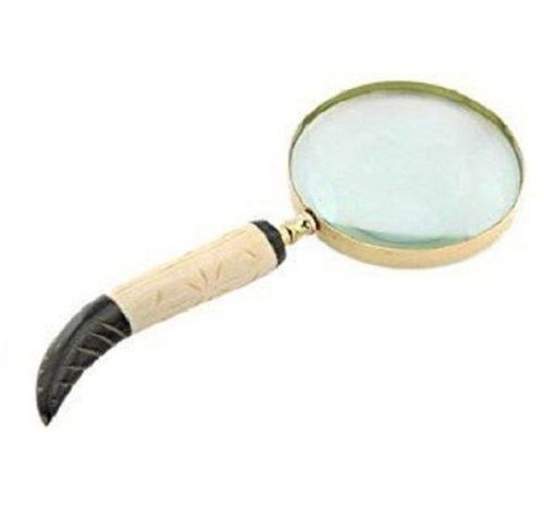 Rust Proof Plated Modern Brass Magnifying Glass