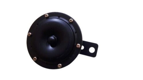 Black 12 Volt Electric Circuit Round Shape Molded Plastic Electric Horn