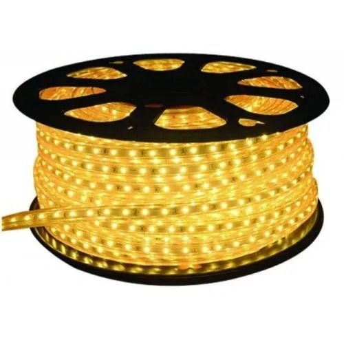 Yellow 20 Meter 12 Watt And 220 Volt Pvc Plastic Led Rope Light For Decoration