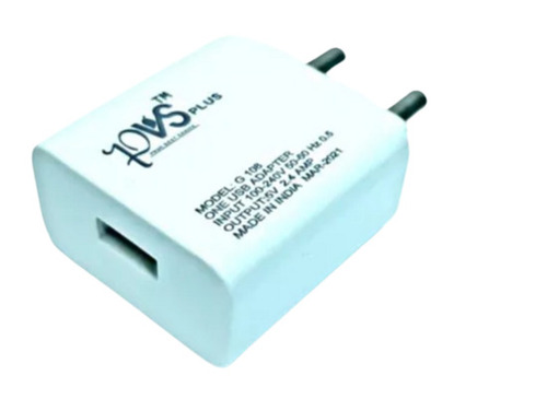 3.5 Inch 150 Grams 5 Volt 2.4 Ampere Single Usb Port Mobile Charger 