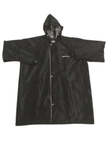 3 Millimeter Waterproof Light Weight Side Pocket Pvc Raincoat For Unisex