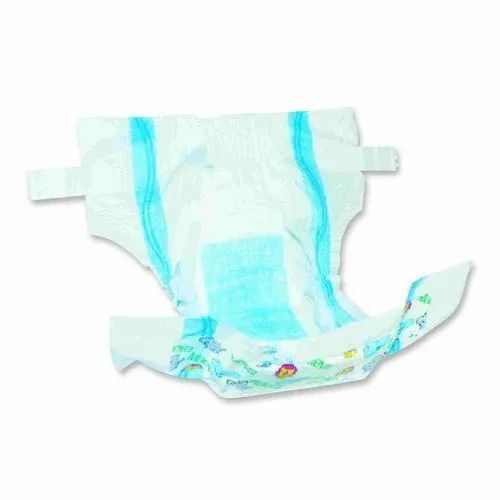 White Color Gray Baby Diapers For Personal Use