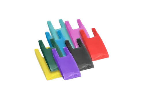 Colored HDPE U Cut Pick Up Bag With Weight Capacity 2 Kg